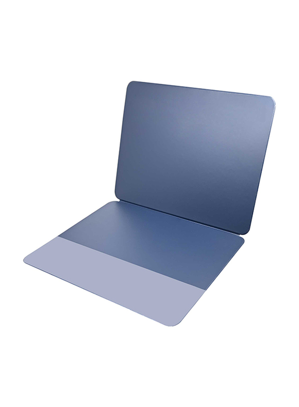FIS Desk Set (Desk Blotter, Envelope Holder, Pen Holder, Letter Opener), 4 Pieces, UADS1831PO12, Blue