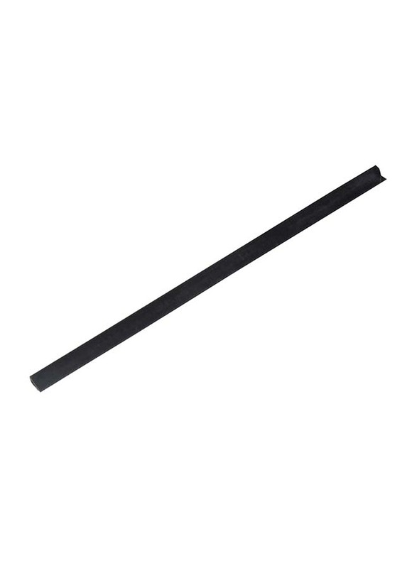 FIS Plastic Sliding Bar with 40 Sheets Capacity, 100 Pieces, 4mm, FSPG04-BK, Black