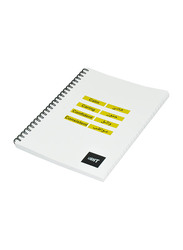 Light 10-Piece Spiral Soft Cover Notebook, Single Ruled, 100 Sheets, A5 Size, LINBA51708S, Multicolour