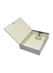 FIS Rigid Box File Laminated F/S Broad 8cm Spine, 210 x 330 mm, FSBFRIGID-8, Grey