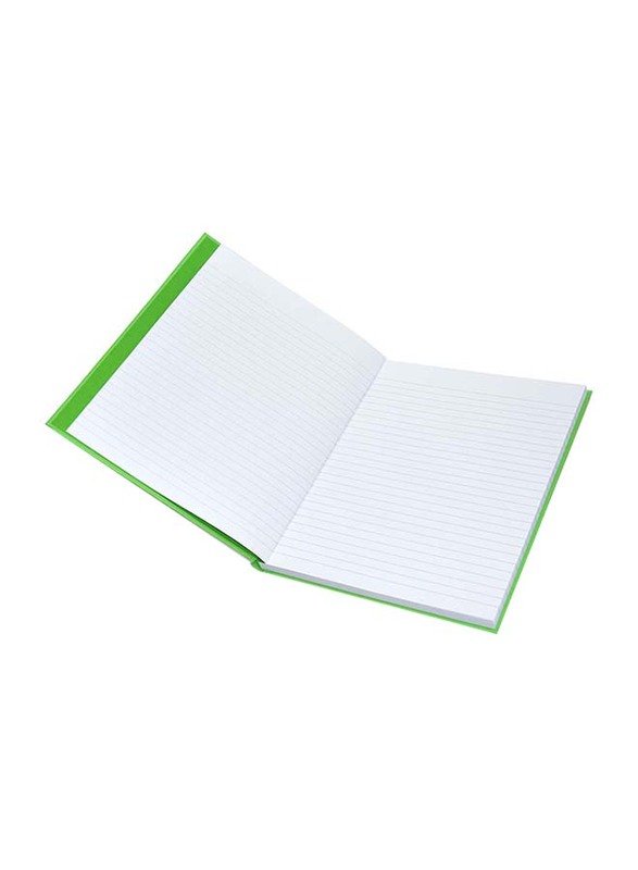 FIS Neon Hard Cover Single Line Notebook Set, 10 x 8 inch, 5 Piece x 100 Sheets, FSNB108N230, Parrot Green