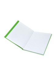 FIS Neon Hard Cover Single Line Notebook Set, 10 x 8 inch, 5 Piece x 100 Sheets, FSNB108N230, Parrot Green