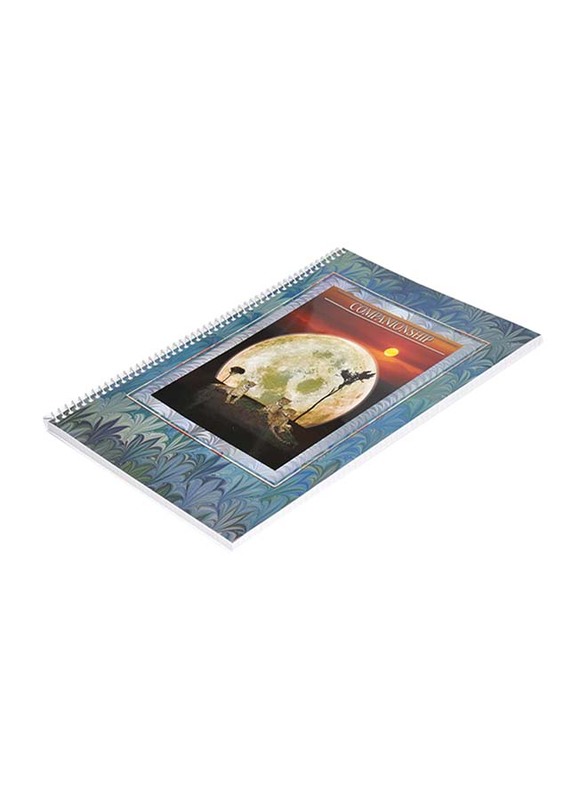 FIS Spiral Soft Cover Notebook Set, 5mm Square, 10 Piece x 80 Sheets, A4 Size, FSNB5A480CAP, Multicolour