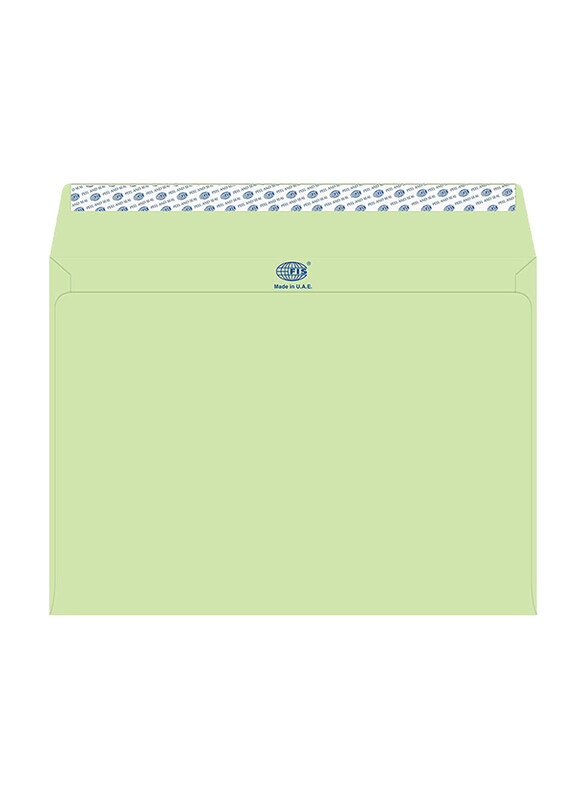 

FIS Colour Peel & Seal Envelopes, 50-Piece, 80 GSM, C4 (229 x 324mm), Pastel Green