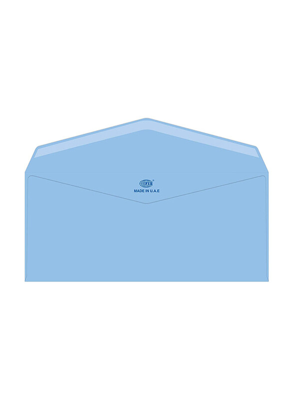 

FIS Laid Paper Envelopes Glued, 4 x 9 inch, 25 Pieces, Blue