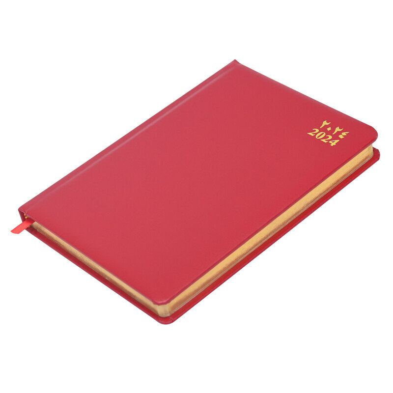 

FIS 2024 Arabic/English Golden Diary, 384 Sheets, 60 GSM, A5 Size, FSDI23AEG24RE, Red