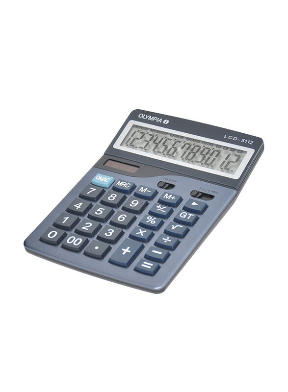 

Olympia 12 Digits Desktop Calculator, 1-Line, Blue