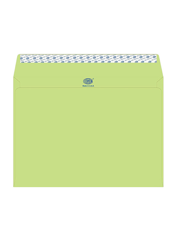

FIS Executive Laid Paper Envelopes Peel & Seal, 12 x 9 Inch, 25 Pieces, Green