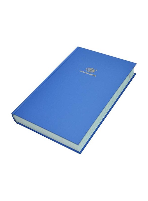 FIS Ledger Book, F/S Size, 6 Quire, 3 Column, 3 Digit, FSACLTC6Q73, Blue