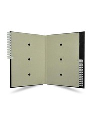 إف أي إس دفتر تواقيع بغطاء من مادة الفينيل ، 240 × 340 مم ، 31 ورقة ، FSCL1-31 ، أسود