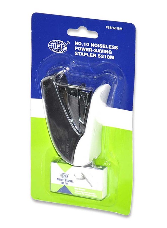 FIS Mini Power Plastic Body Saving Stapler, 27 X 59 mm, FSSF5318M, Black