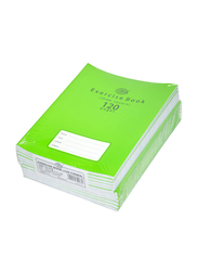 FIS Exercise Note Books, 15mm Square with Left Margin, 120 Pages, 12 Pieces, FSEBSQ15120N, Light Green