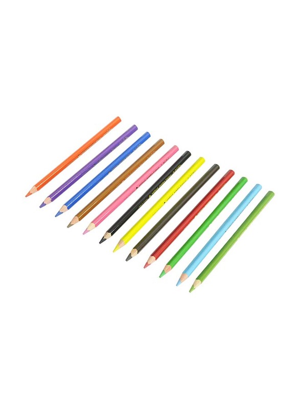 Adel Jumbo Trio Colour Pencils, Pack of 36, Multicolour