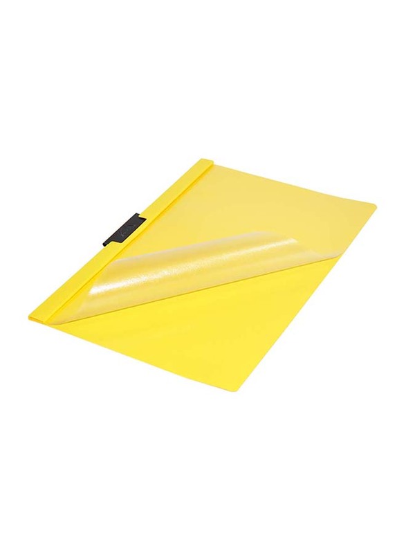 Durable 25-Piece Duraclip Plastic File, A4 Size, DUPG2200-04, Yellow