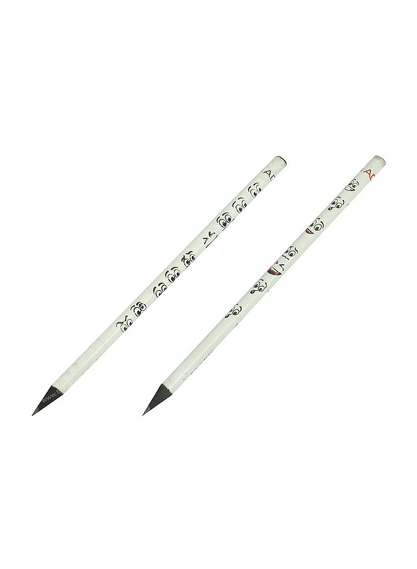أديل طقم أقلام رصاص مكون من 72 قطعة من الخشب الأسود ، ALPE2061130624 ، أبيض