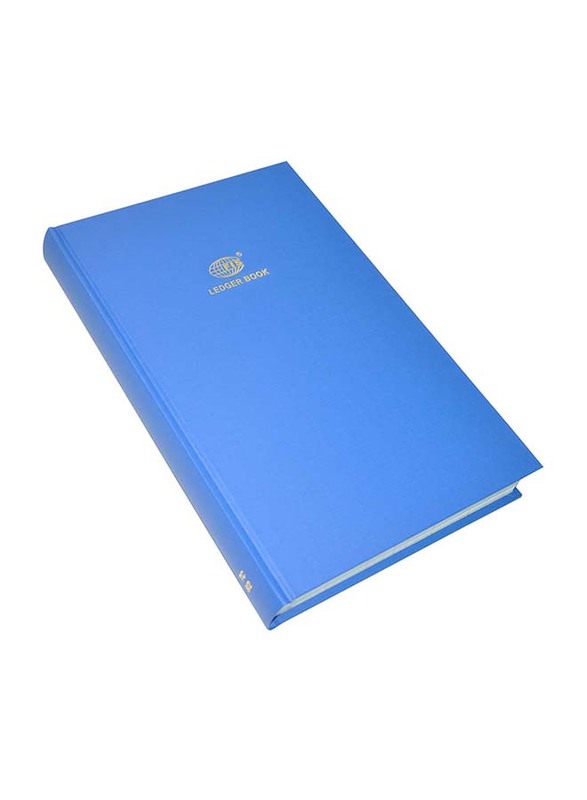 FIS Ledger Book, F/S Size, 5 Quire, 3 Column, 2 Digit, FSACLTC5Q82, Blue