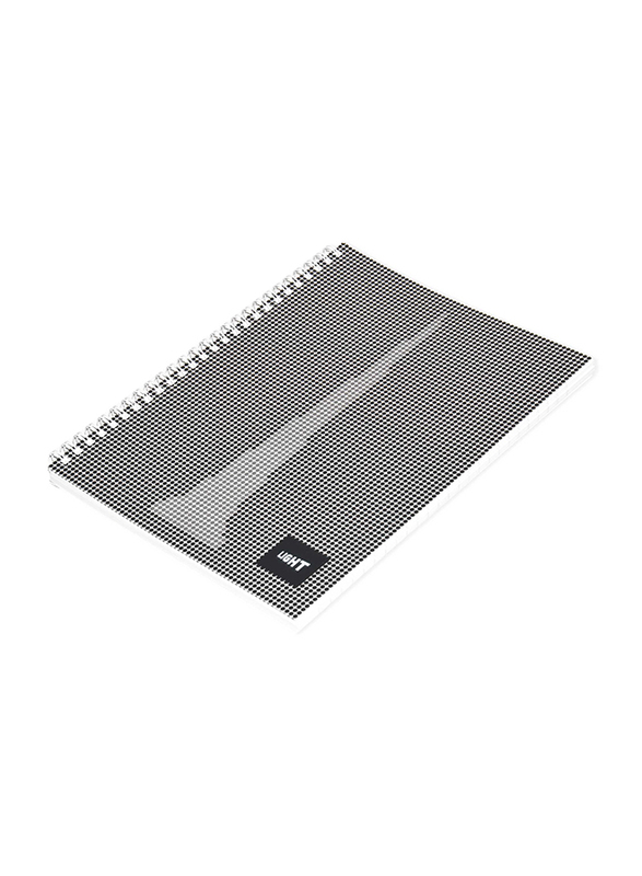 Light 10-Piece Spiral Soft Cover Notebook, Single Line, 100 Sheets, LINB971706S, Black/White