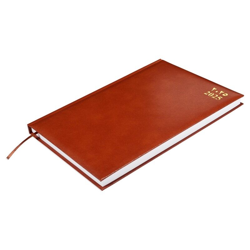 

FIS 2025 Diary, 1 Side Padded Vinyl Material, A4 Size(21x29.7cm), Arabic & English, Brown Color-FSDI42AEN25BR