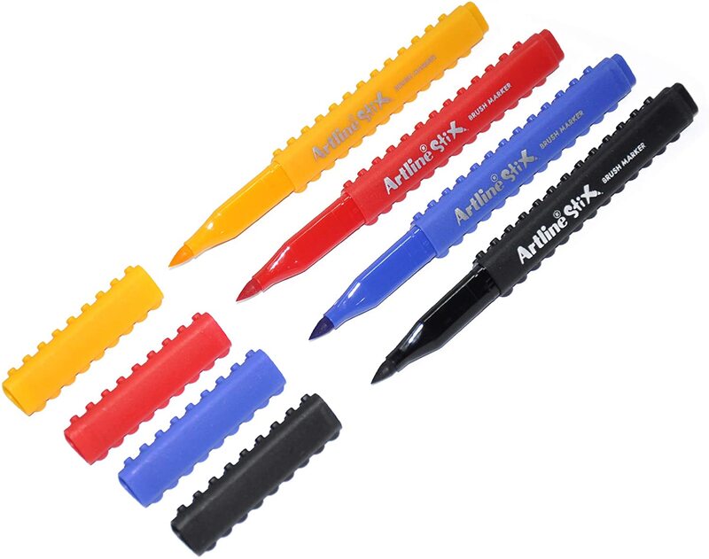 Artline 168-Piece Stix Brush Marker, Multicolour