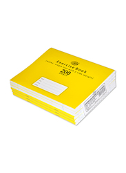 FIS Maths Exercise Note Books, Single Line with 2 Side Margin, 200 Pages, 6 Piece, FSEBSL2M200N, Yellow