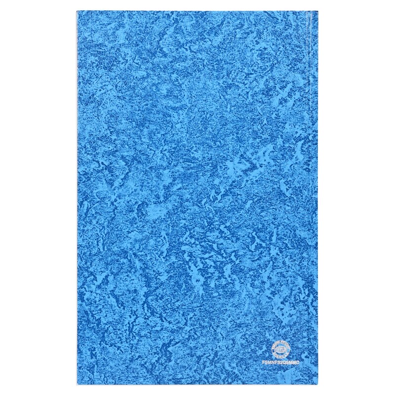 FIS Manuscript Book, Size Foolscap(330x203mm) 2 Quire, 5mm Square Grid Lines, Marble Cover Design, Pack of 5 Pieces, Blue Color-FSMNFS2Q5MMC