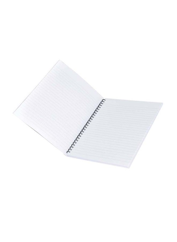 FIS Spiral Soft Cover Single Line Notebook Set, 10 x 100 Sheets, 9 x 7 inch, FSNB971907S, White/Yellow
