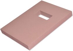 FIS A4 Embossed Binding Sheets with Window, 100 Piece, FSBD240A4WRO, Pink