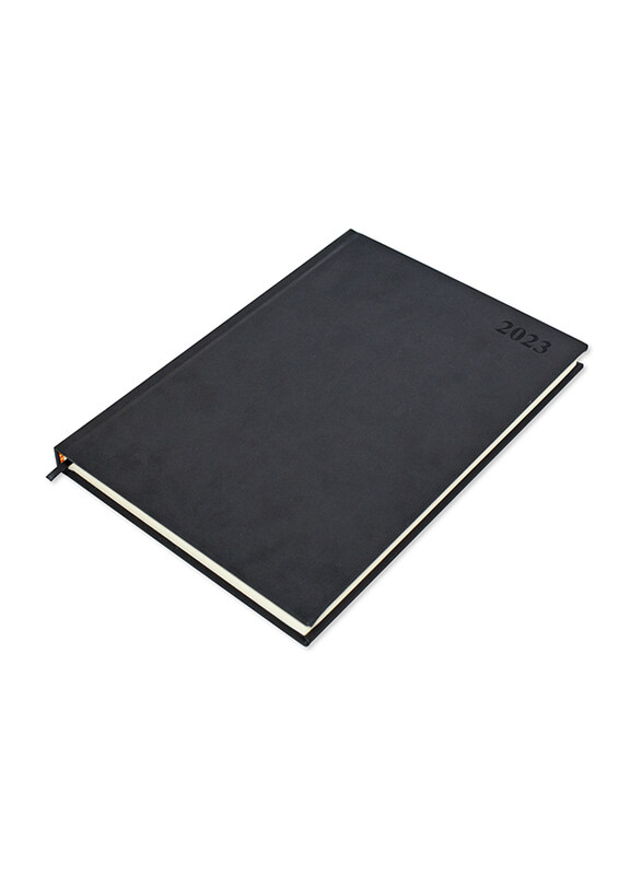 

FIS 2023 Saturday & Sunday Combined English Diary, 320 Sheets, 70 GSM, A4 Size, FSDI47EP23BK, Black