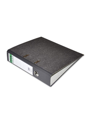 FIS Rado Box File with Fixed Mechanism, 8cm, 10 Piece, FSBF8RDA4FIX10, Black