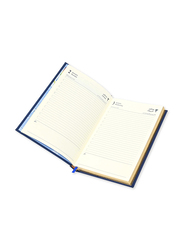 FIS 2024 (Arabic/English) Golden Diary, 384 Sheets, 70 GSM, A5 Size, FSDI26AEG24BL, Blue