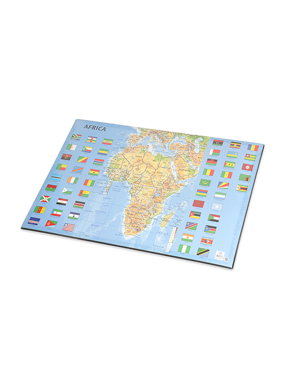 FIS English African Map Desk Blotter, Multicolour