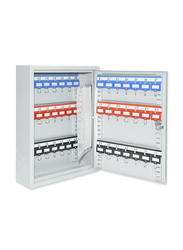 FIS Steel Key Box, 42-Keys Capacity, 350 x 270 x 80mm, FSKCTS42, White