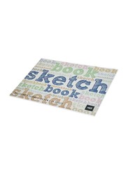 Light 12-Piece Binded Sketch Book, 20 Sheets, 100 GSM, B4 Size, LISKB20B41702, White