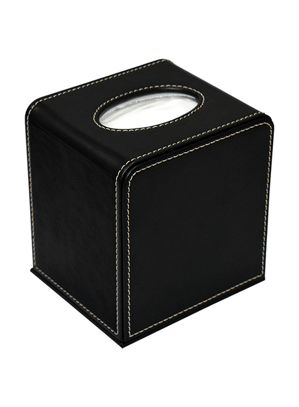 FIS Small Round Tissue Box, FSDSRTBOX, Black