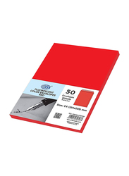 FIS Colour Peel & Seal Envelopes, 50-Piece, 80 GSM, C4 (324 x 229mm), Neon Red