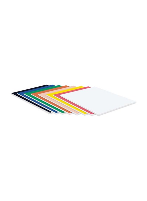 FIS 50-Piece Foam Board, 5mm, 50 x 70cm, FSFBDS5070ASST, Assorted Colors