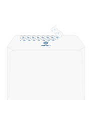 FIS Executive Laid Paper Envelopes Peel & Seal, 6.37 x 9.01 inch, 25 Pieces, Moon Beam White