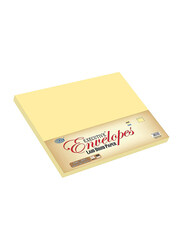 FIS Executive Laid Paper Envelopes Peel & Seal, 12 x 9 Inch, 50 Pieces, Cream