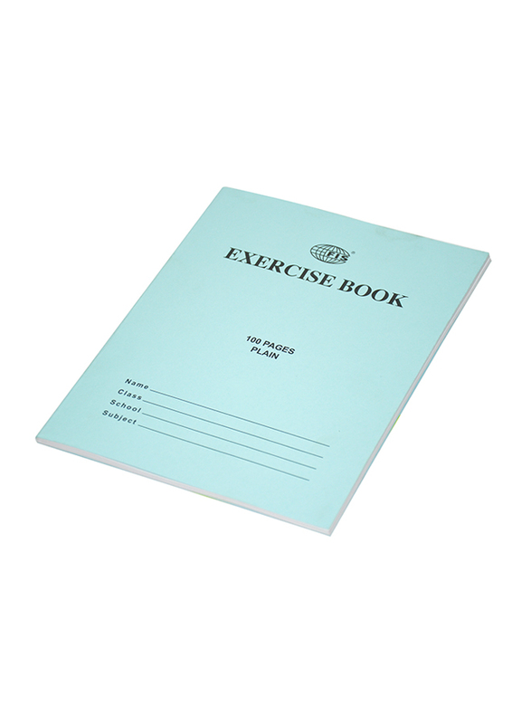 FIS Exercise Notebooks, Plain, 12 Pieces x 100 Pages, Blue