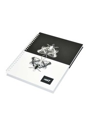 Light 5-Piece Spiral Hard Cover Notebook, Single Line, 10 x 8 inch, 100 Sheets, LINBS1081803, Multicolour