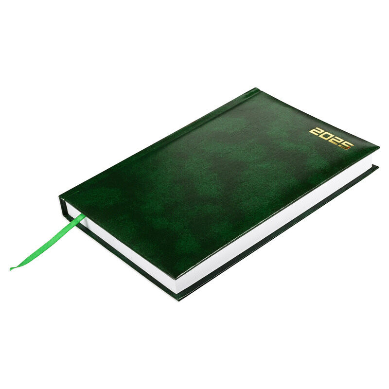 

FIS 2025 Diary, 1 Side Padded Vinyl Material, A5 Size(14.8x21cm), Russian, Green Color-FSDIRU0125GR