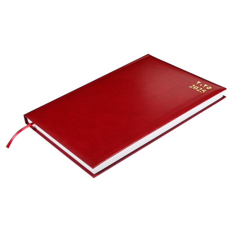 

FIS 2025 Diary, 1 Side Padded Vinyl Material, A4 Size(21x29.7cm), Arabic & English, Maroon Color-FSDI42AEN25MR