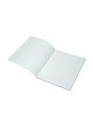 FIS Exercise Note Books, 10mm Square with Left Margin, 100 Pages, 12 Pieces, FSEBSQ10100N, Blue