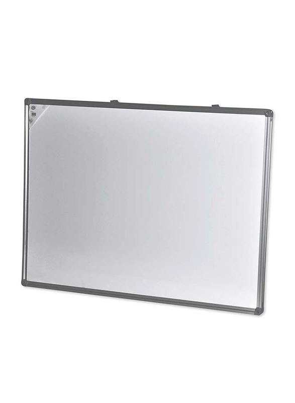 FIS White Board with Aluminum Frame, 60 x 90cm, FSWB6090N, White