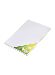 FIS Pvc Soft Cover Single Line Notebook with Border, 80 Sheets, A4 Size, FSNBPVSLA480WH, White