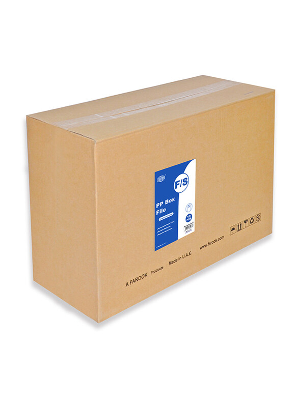 

FIS PP Box File with Fixed Mechanism, 8cm, 10 Piece, FSBF8PVIOFN10, Violet