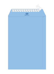 FIS Laid Paper Envelopes Peel & Seal, 10 x 7 inch, 50 Pieces, Blue