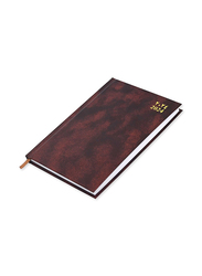 FIS 2024 Arabic/English Saturday & Sunday Combined Diary, 320 Sheets, 60 GSM, A5 Size, FSDI90AE24BR, Brown