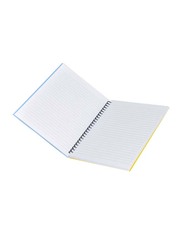 FIS Spiral Hard Cover Single Line Notebook Set, 5 x 100 Sheets, 9 x 7 inch, FSNBS971908, Multicolour