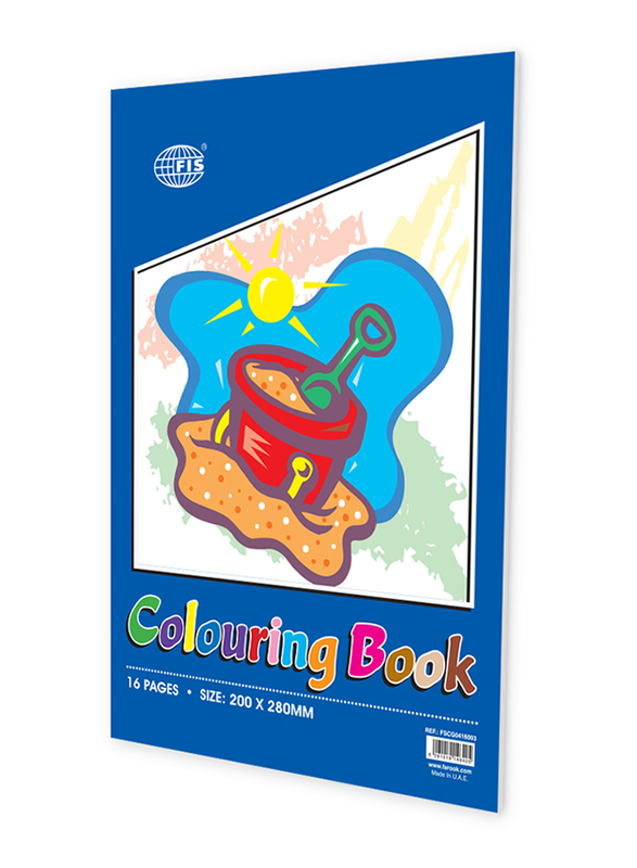 FIS 12-Piece Coloring Book, A4, 16-Pages, FSCG0416003, Multicolour